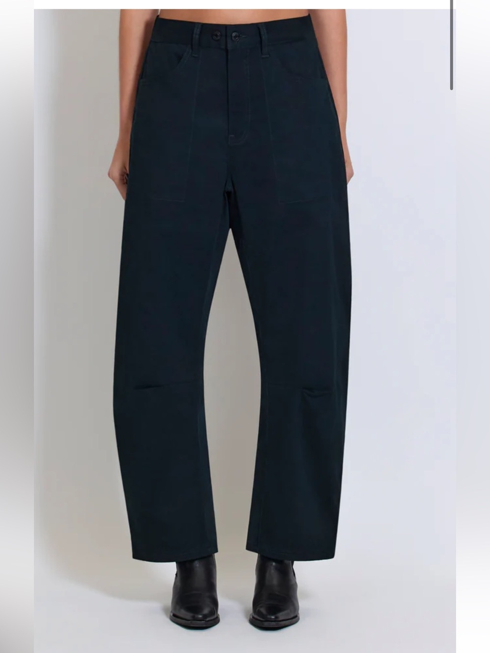 Roucha Pye Cotton Twill Pant BB Black size 6-8 Barrel